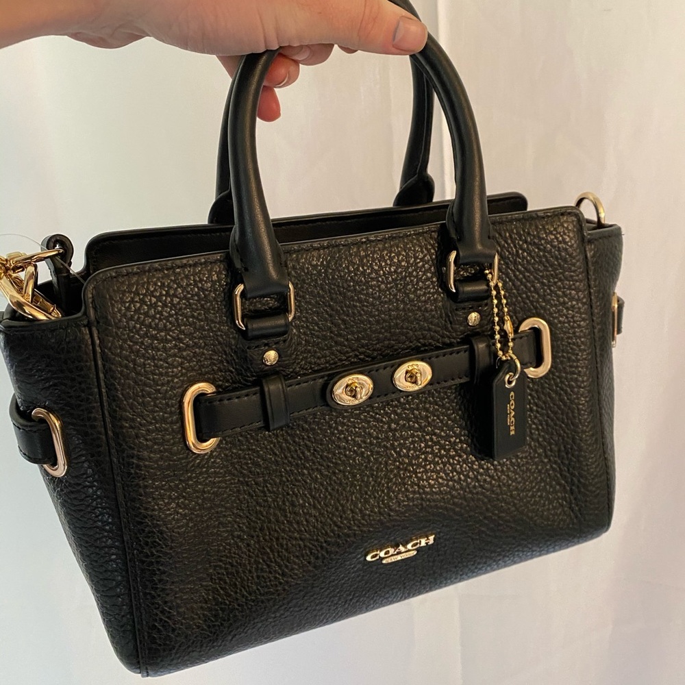 COACH brand Black leather purse
